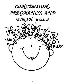 Preview of Child Development unit 3 course workbook & key Pregnancy & Labor Delivery