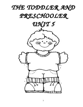 Preview of Child Development unit 5 course workbook & key Toddlers through Preschool