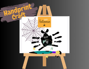 Halloween Handprint Spider Craft