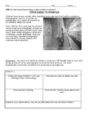 Child Labor in America reading comp, stations, exit slip -