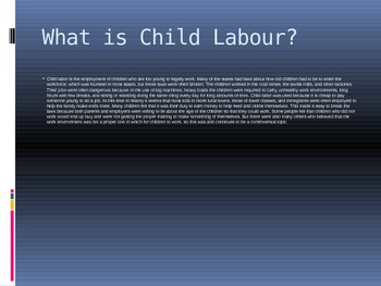 Preview of Child Labour in the Industrial Revolution