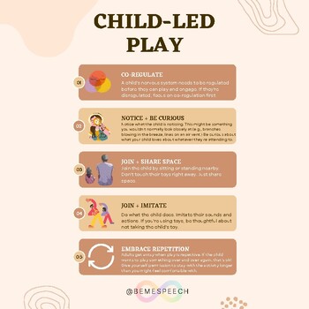 Preview of Child-Led Play and Coregulation Tips Poster or Handout