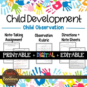 Preview of Child Observation - Child Development Activity