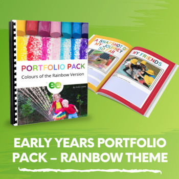 Preview of Child Portfolio & Learning Journal Templates for Childcare, Pre-K, Preschool.