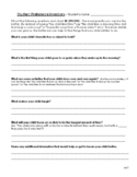 Child Preference Inventory Parent Questionnaire Spanish English