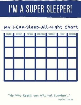 sleep chart template
