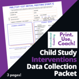 Child Study Team Interventions Tracker Packet