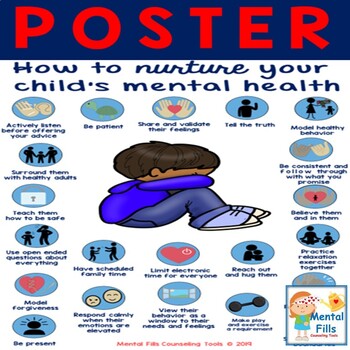 Preview of Child and Teen Mental Health Caregiver Poster and Brochure