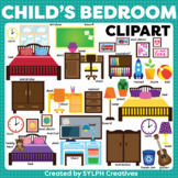 Child's Bedroom Moveable ClipArt for ESL Activities