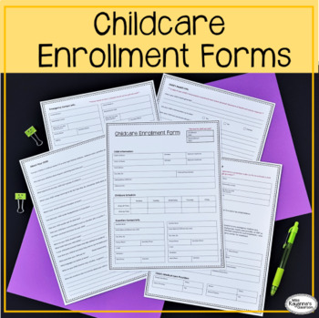 Preview of Preschool and Childcare Enrollment Form
