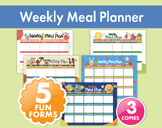 Childcare Menu Planning Kit | Weekly & Monthly Menu Forms 