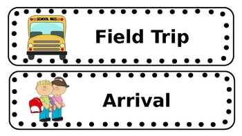 Preview of Childcare/Prek Schedule Cards
