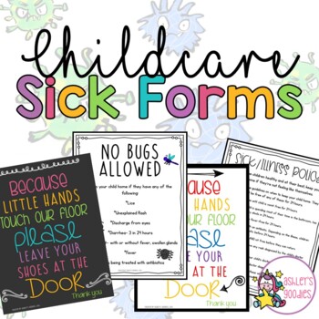 Preview of Childcare Sick Forms