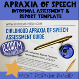 Childhood Apraxia Informal Assessment and Evaluation Templ