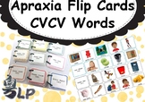 Childhood Apraxia of Speech (CAS) English CVCV words Flip Card