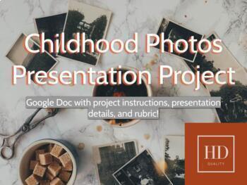 Preview of Childhood Photos Get-To-Know-You Presentation Project