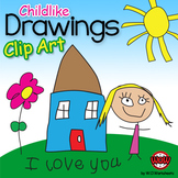 Childlike Drawings Clip Art