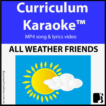 Preview of 'ALL-WEATHER FRIENDS' (Pre-K - 3) ~ Curriculum Song Video l Distance Learning
