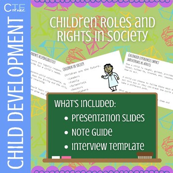 Preview of Children Roles and Rights in Society | Presentation and Note Guide