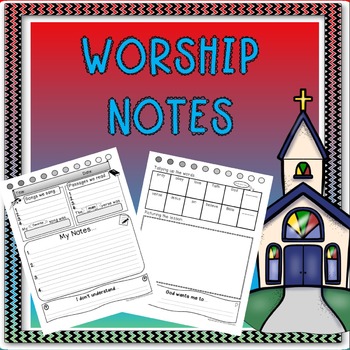 Preview of Children Worship Notes: Church Activities
