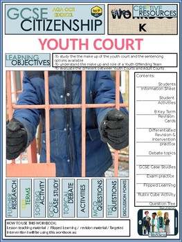 Preview of Children and Crime Work Booklet of Student Activities and Worksheets