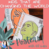 Children and Teenagers that changed the world -QR code POSTERS