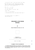 Children and Their Books by James Hosmer Penniman Litt D PDF