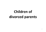 Children of divorced parents