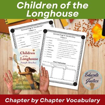 Preview of Children of the Longhouse Novel Vocabulary #OwnVoices Book