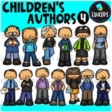 Children's Authors 4 Clip Art Set {Educlips Clipart}