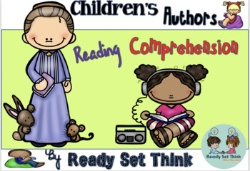 Preview of Children's Authors Reading Comprehension (Distance Learning)