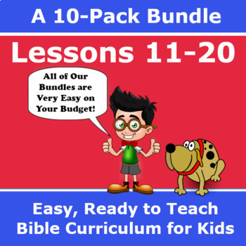 Preview of Children's Bible Curriculum – A Ten Pack Bundle - Lessons 11-20
