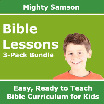 Preview of Children's Bible Curriculum – The Mighty Samson Three-Pack - Lessons 91-93