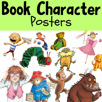 Children's Book Characters Downloadable Posters by Jenna Zavoyna