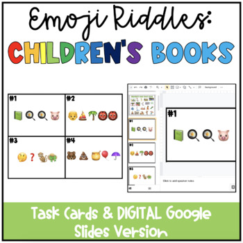 Preview of Emoji Riddles: Children's Books {Includes DIGITAL version}