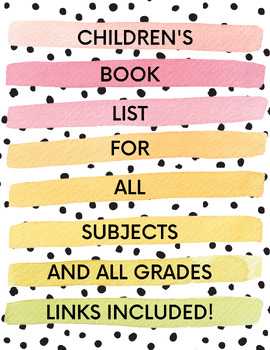 Preview of Children's Book List for All Subjects
