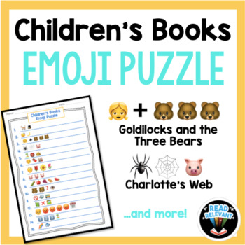 Preview of Children's Books Emoji Puzzle