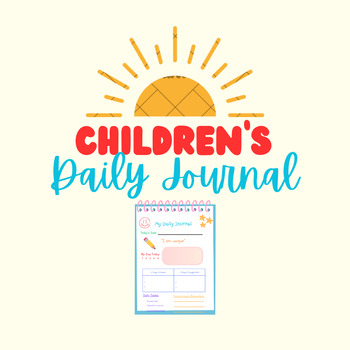 Preview of Children's Daily Journal