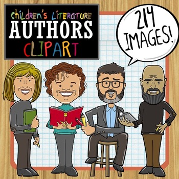 Preview of Children's Literature Authors ClipArt