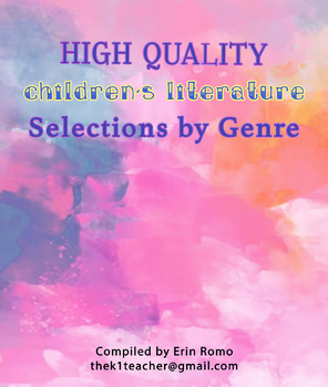 Preview of Children's Literature: Book List (98 High Quality, Primary Grade Books)