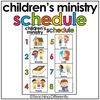 Preview of Children's Ministry Visual Schedule