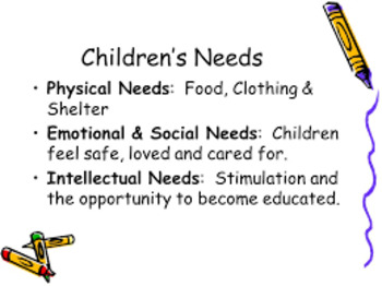 Preview of Children’s Needs