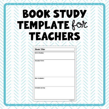 Preview of Children's Picture Book Study Template | Lesson Plan Template | Book Map Outline