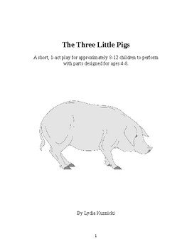 Preview of Children's Play The Three Little Pigs