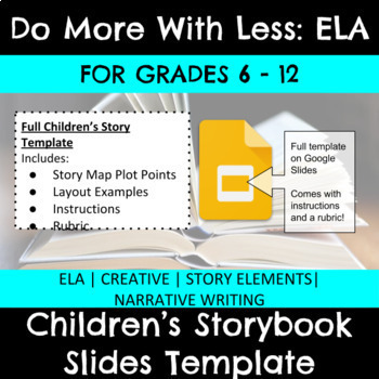 Preview of Children's Story Book Template | Creative Writing | Narrative Template 