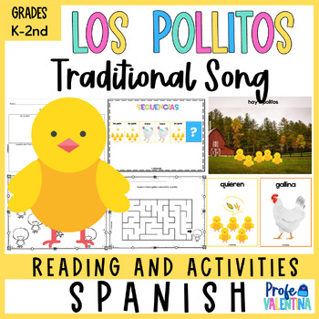 Preview of Children's Story in Spanish - Los pollitos dicen