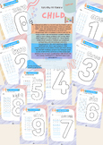 Children's Workbook for Learning Number Writing and Colori