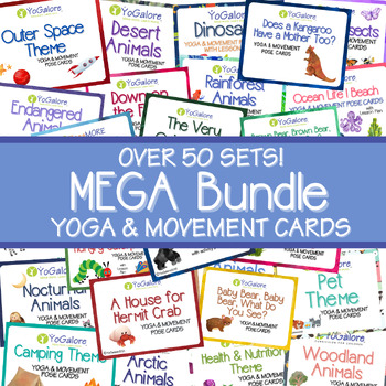 Preview of Children's Yoga Poses: Yoga & Movement Cards -- MEGA BUNDLE
