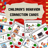 Children's behavior correction cards.