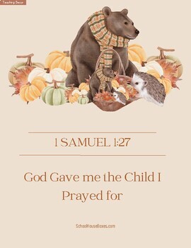 Preview of Children's bible scripture memory posters
